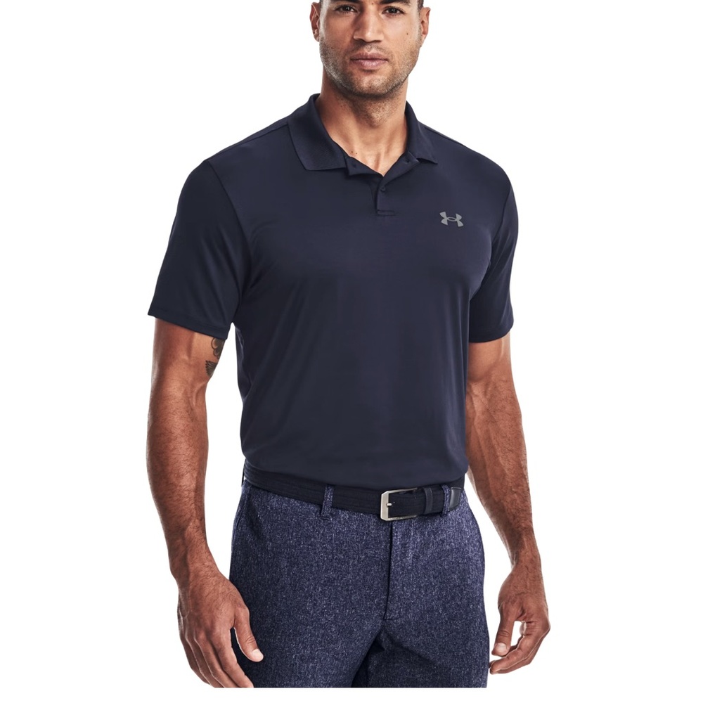 UNDER ARMOUR Men's UA Performance 3.0 Short Sleeve Polo Shirt 3XL Navy Blue NWT